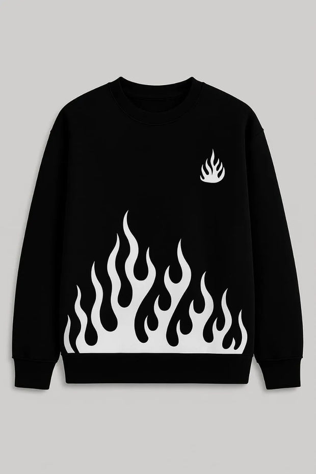 2 Pcs Men's Fleece Printed Sweatshirt Track Suit