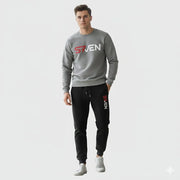Seven-7 Men’s Printed Fleece Sweatshirt Tracksuit