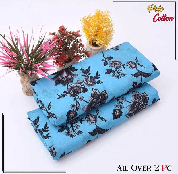 2-Piece Printed Unstitched Suit for Women