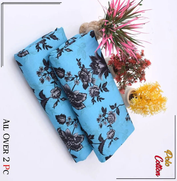 2-Piece Printed Unstitched Suit for Women