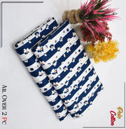 2 Pcs Women's Unstitched Printed Suit