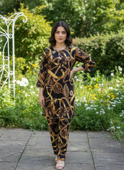 Winter 2-Pcs Stitched Women’s Dress – Micro Polo Cotton & Marina Wool