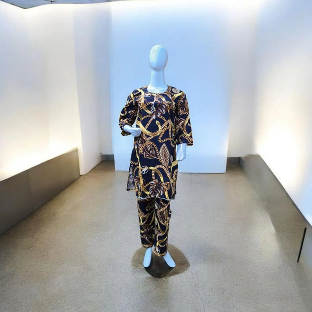 Winter 2-Pcs Stitched Women’s Dress – Micro Polo Cotton & Marina Wool