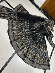 3 Pcs Women’s Stitched Digital Printed Katan Silk Maxi Suit