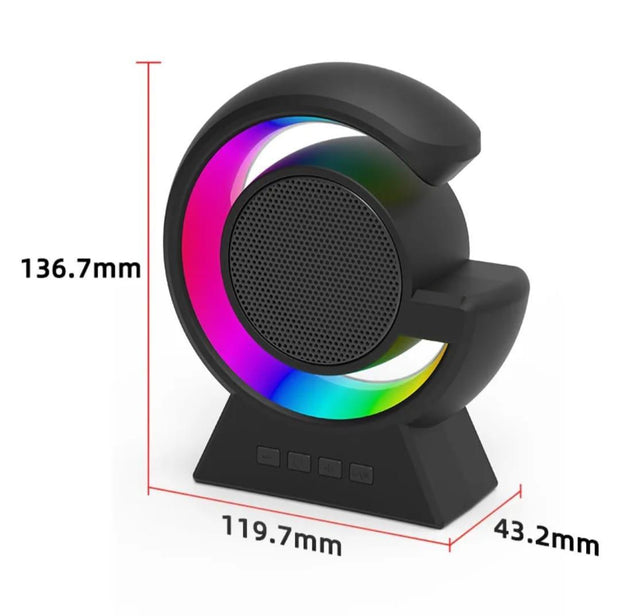 Smart Touch Lamp Speaker – Wireless, Voice Control, 5W Output