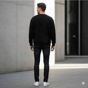 1 Piece Men's Plain Fleece Sweatshirt