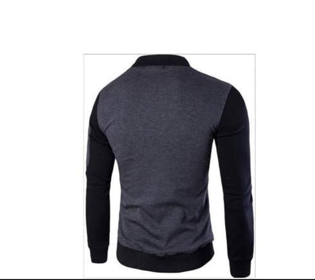 Men’s Solid Grey Polyester Jacket – 1 Pc