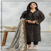 3-Piece Women’s Unstitched Linen Printed Suit