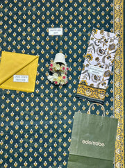 3-Piece Women’s Unstitched Linen Printed Suit