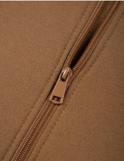 2-Piece Men’s Fleece Plain Zipper Tracksuit