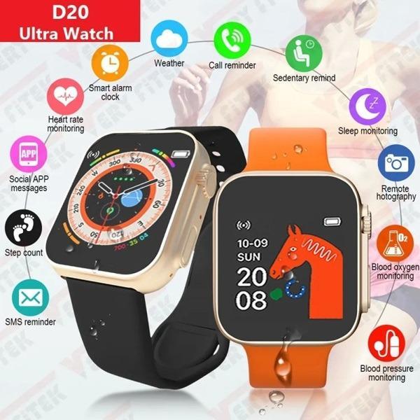 D20 Ultra Smart Band Waterproof Orange (ZV:23527)