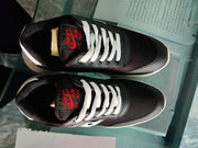 Men's Stylish Fabric Sneakers – Black (FANCY Design)