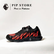 Men’s Stylish Rubber Joggers – Red Fire