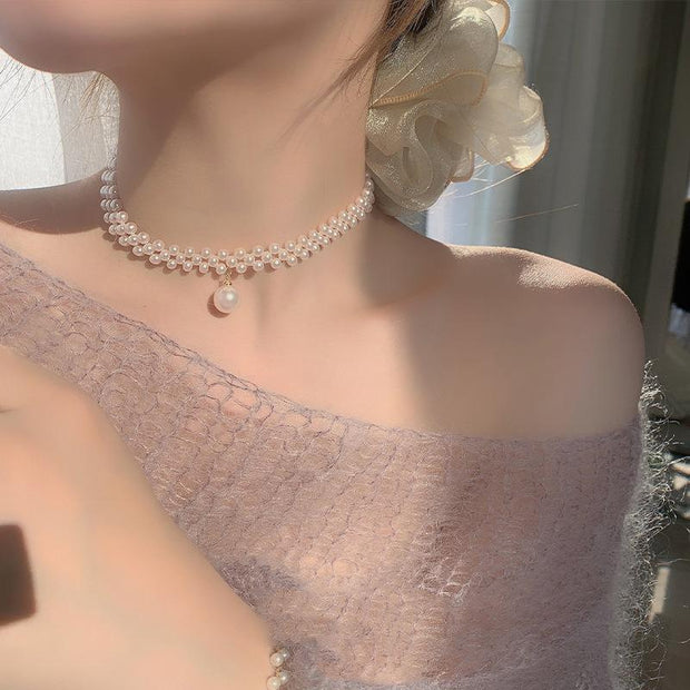 Women’s & Girls’ Pearl Stone Choker