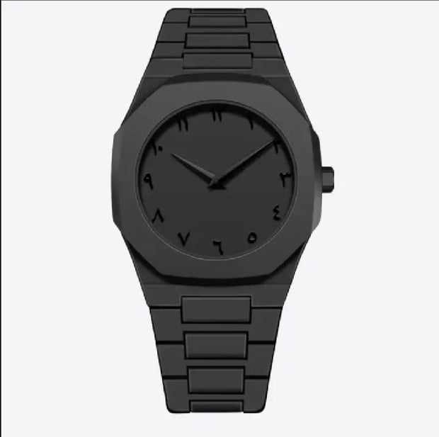 Men’s Black Arabic Aura Watch – Stylish, Premium, and 100% Original