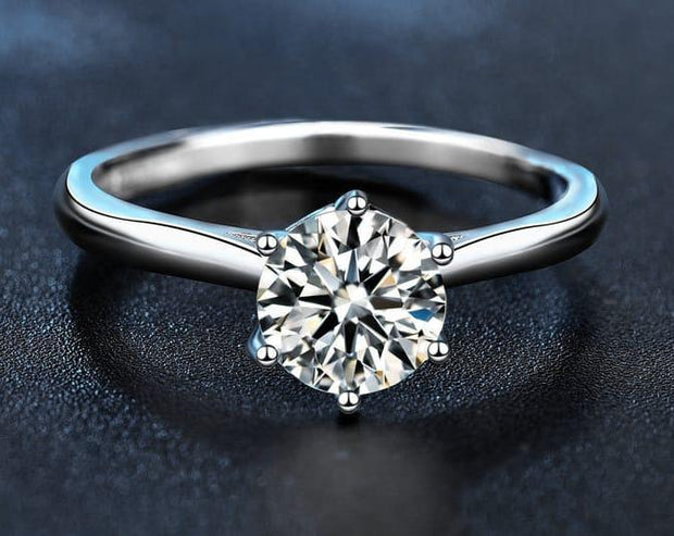 Modern Crystal Charm Ring – Unisex | 1 Pc