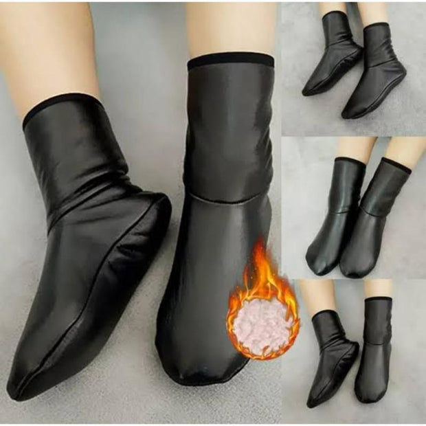 Unisex Warm Ankle-Length Socks – 1 Pc | Soft Rexine Material for Maximum Comfort