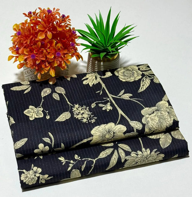 2 Pcs Women's Unstitched Printed Suit